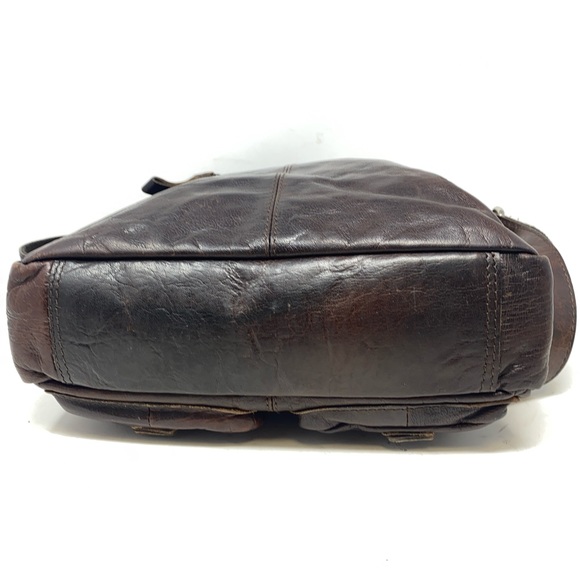 Jack George’s Spikes & Sparrow Brown Leather North/South Messenger Bag in EUC. - Picture 9 of 16